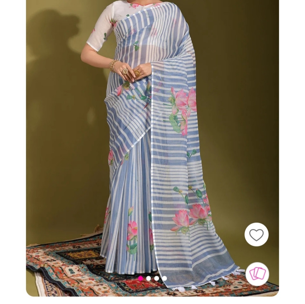 Linen Saree